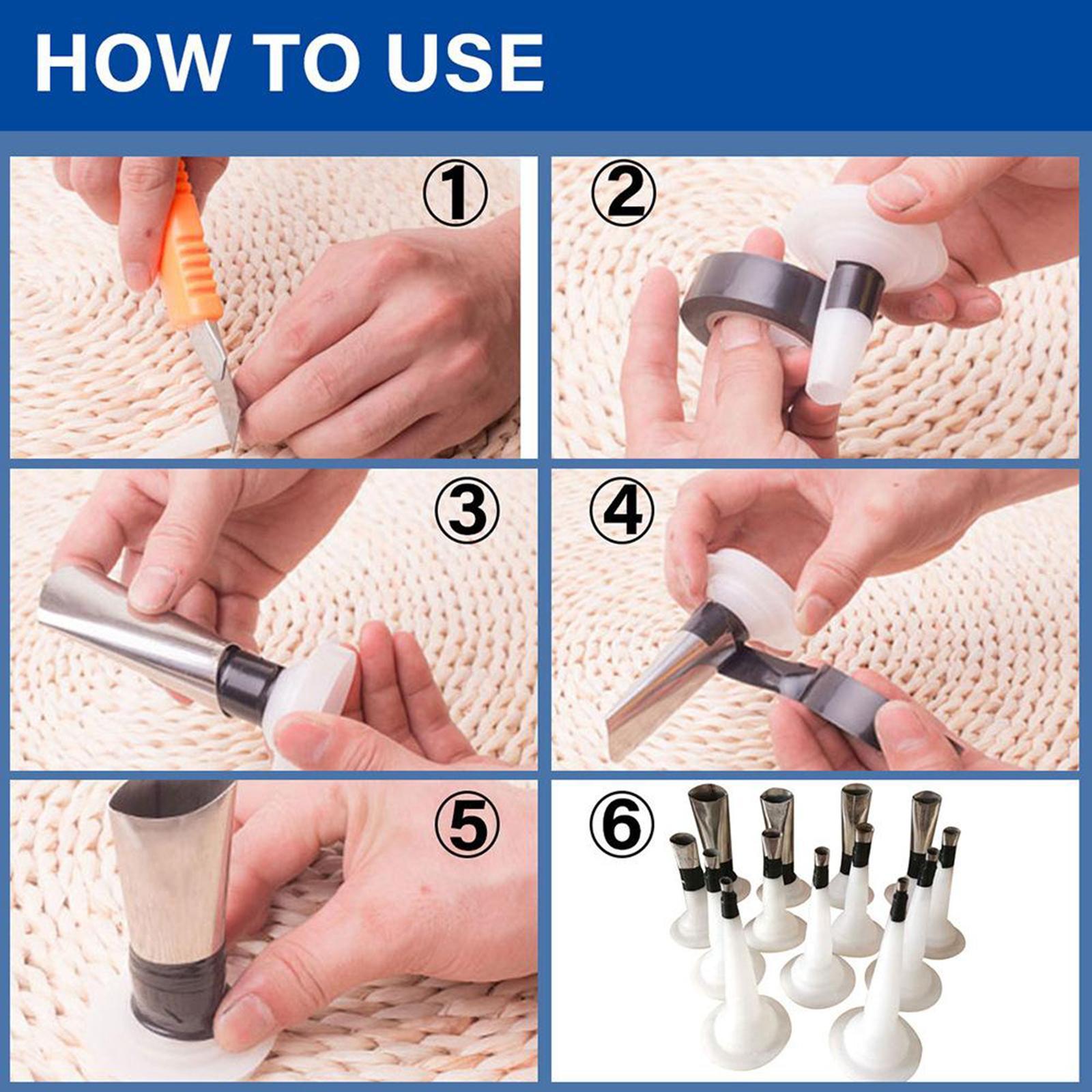 22 Caulking Finisher Nozzle STAINLESS STEEL Caulking Applicator Tool Kitchen