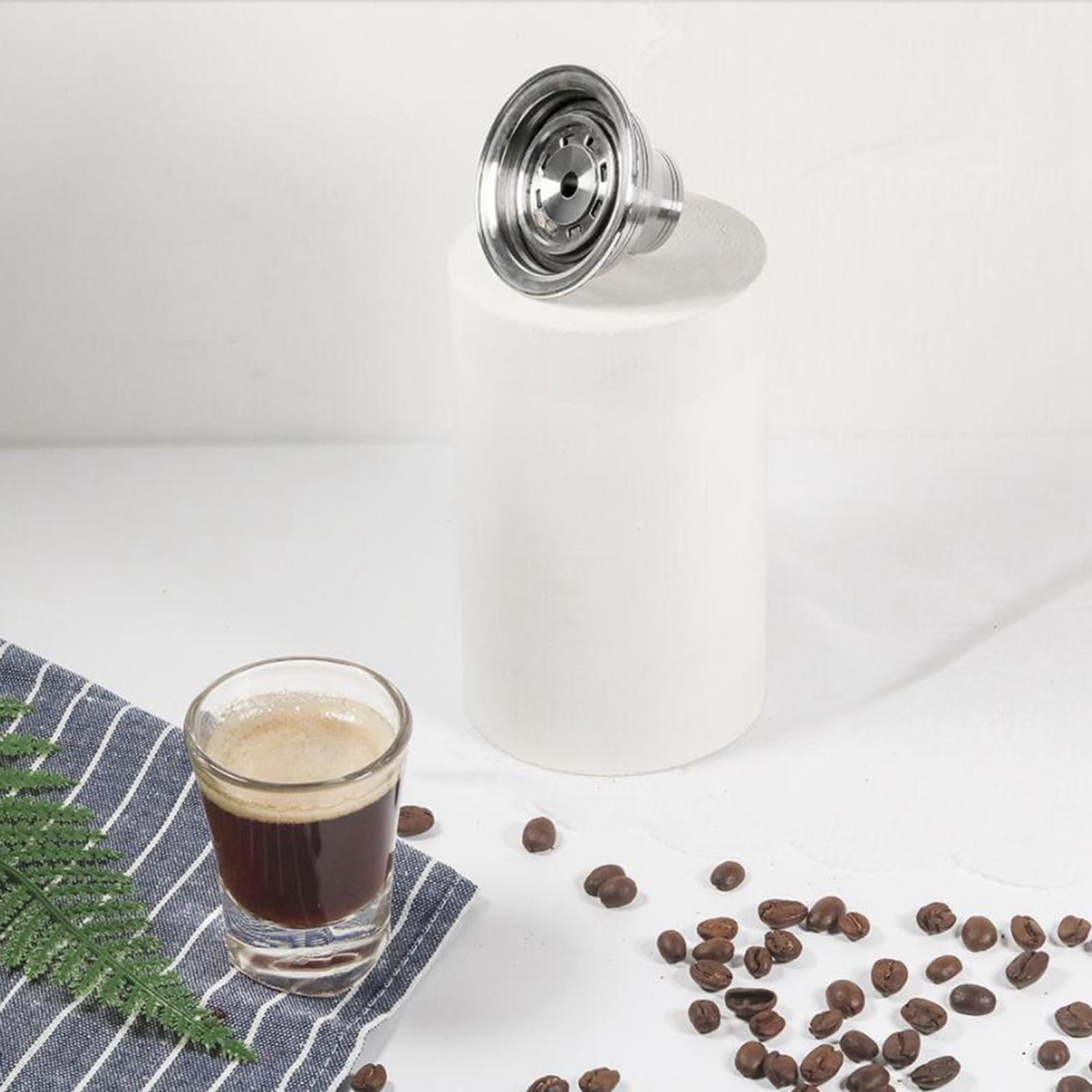Reusable Refillable Stainless Steel Espresso Coffee Capsule Pod Adapter