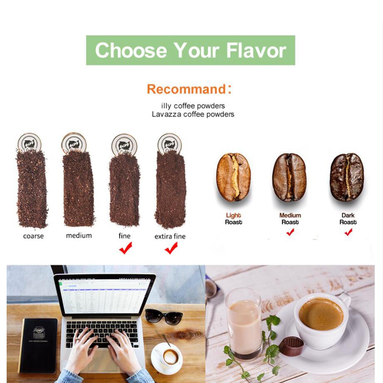 Reusable Refillable Stainless Steel Espresso Coffee Capsule Pod Adapter