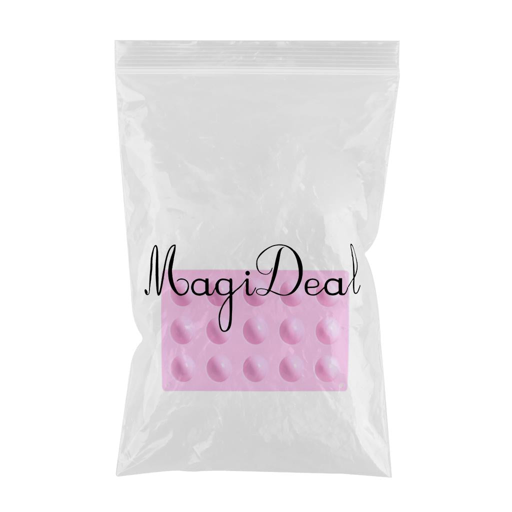 15 Hole Food Grade Silicone Mold Baking Chocolate Cake Cookie Mould Ice Tray 15 Hole Pink