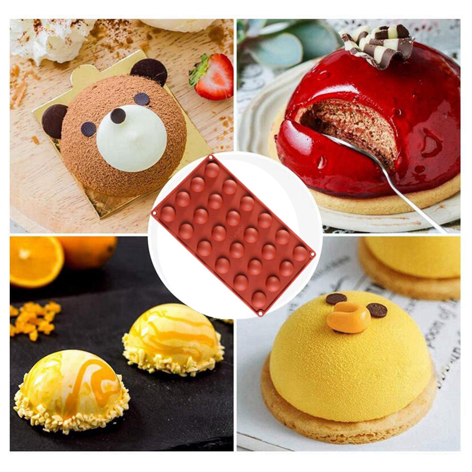 Rectangle Silicone Baking Chocolate Mould Bakeware Kitchen Gadget Brick-red