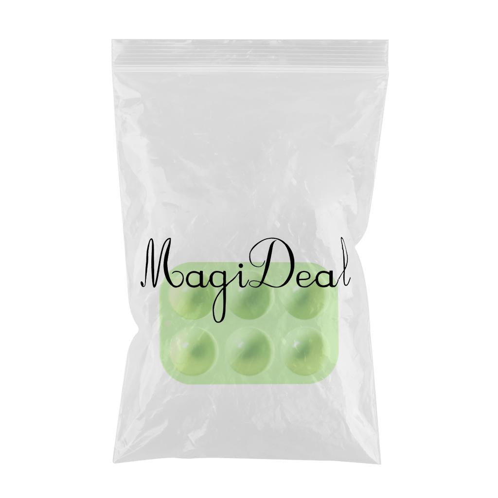 6 Hole Silicone Mold Muffin Pan for Jelly Bread Cookie Baking Tools Green