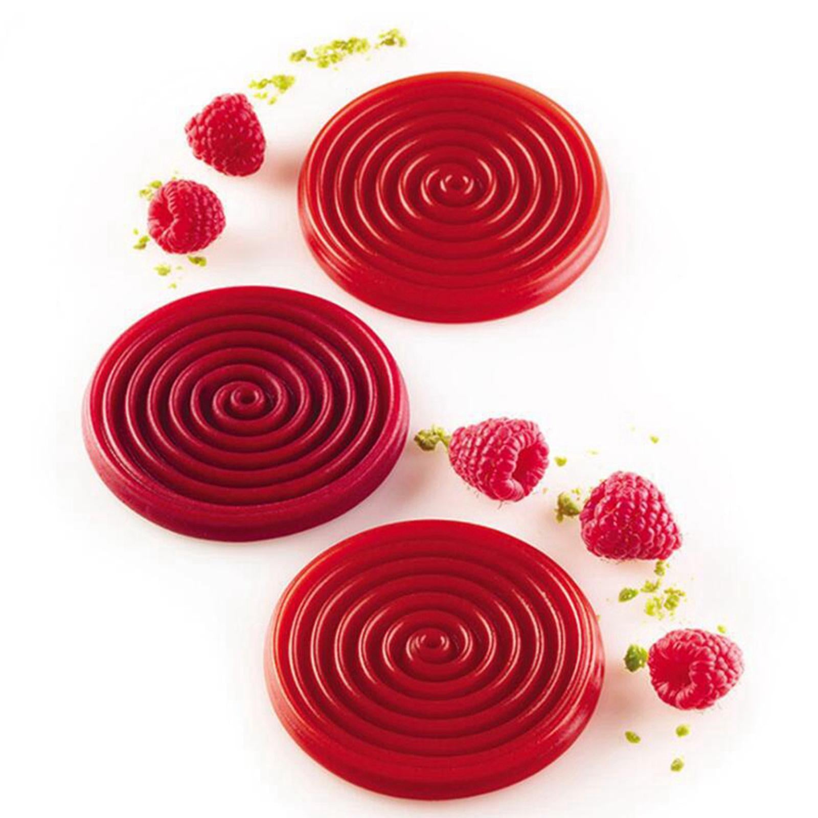 2 Holes Spiral Shape Silicone Mold 3D Cake Mould Ice Creams Pastry Bakeware
