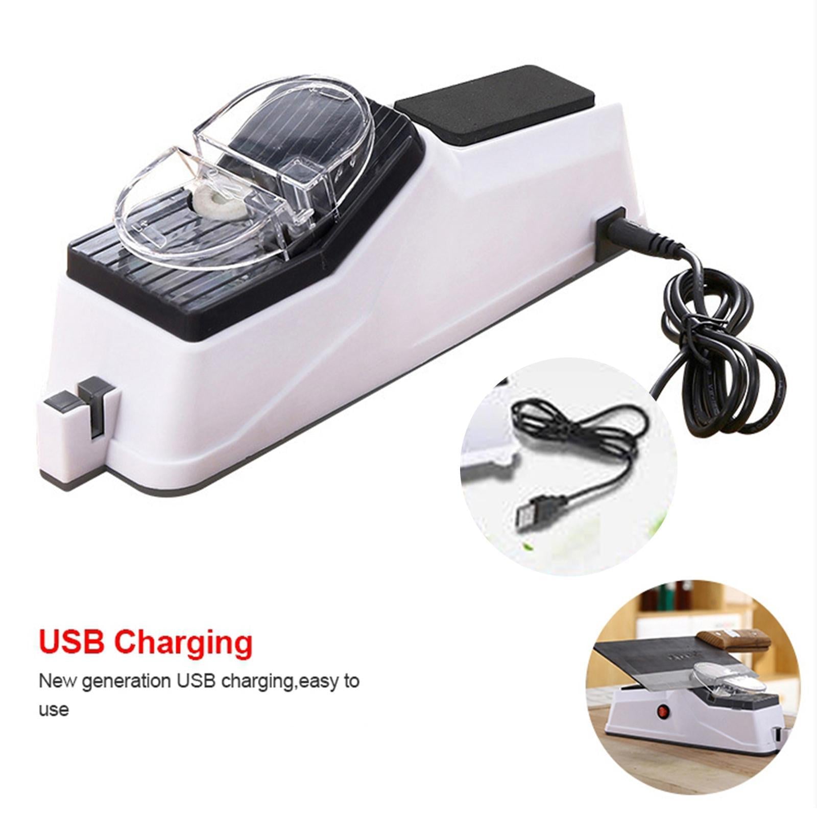 USB Electric Knives Sharpener Adjustable for Kitchen Tool Knife Scissor