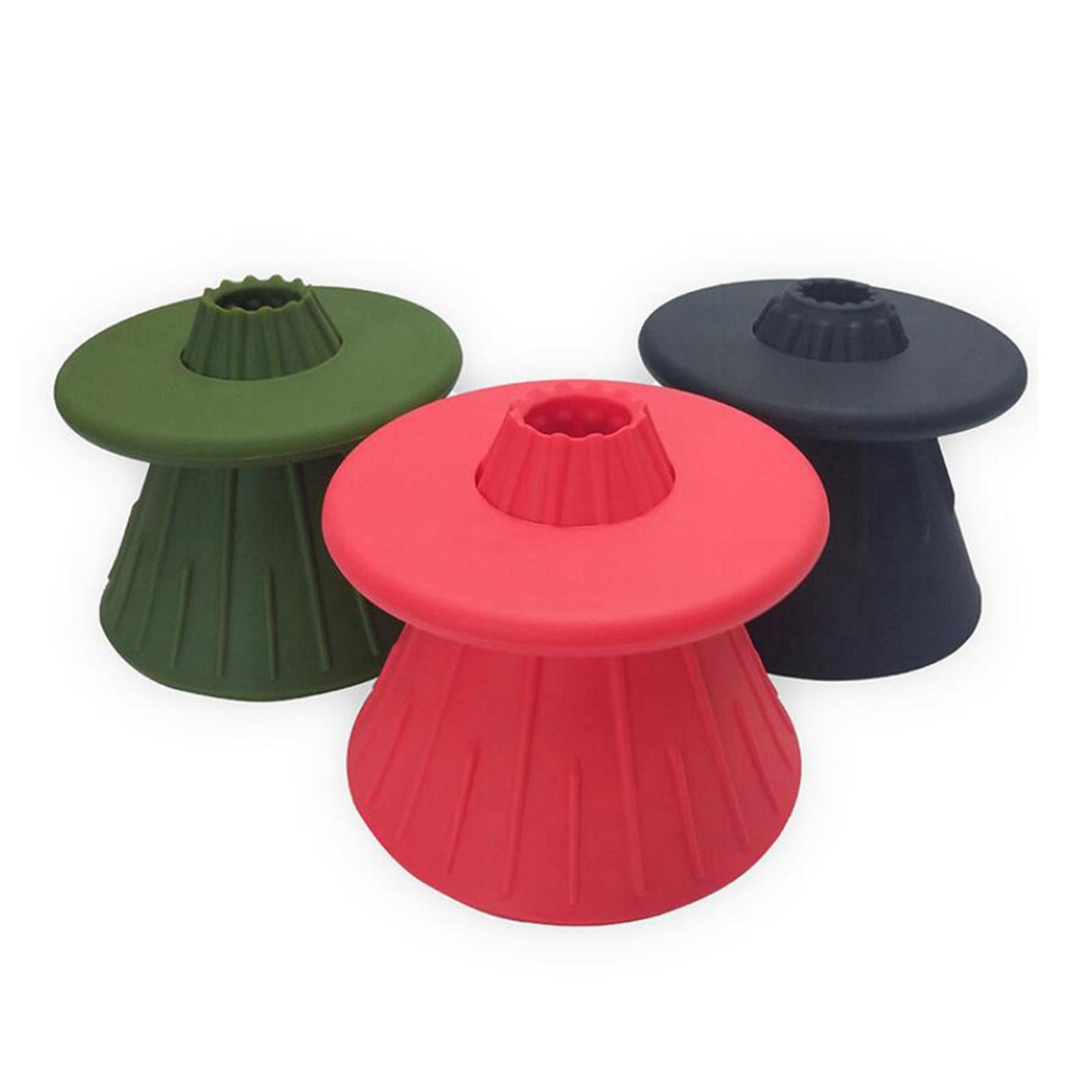 Silicone Coffee Dripper Cone for Home Office Camping RV Green with Ring