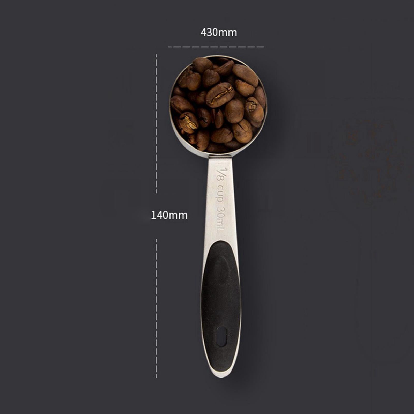 Stainless Steel Coffee Canister Food Container with Spoon 1800ml Red