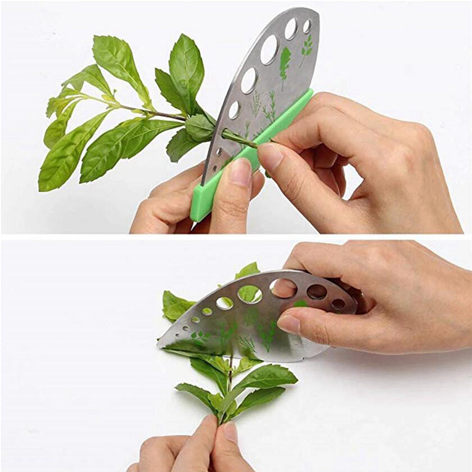 9 Holes Herb Stripper Thyme Vegetable Cutter Leaf Remover Kitchen Gadgets