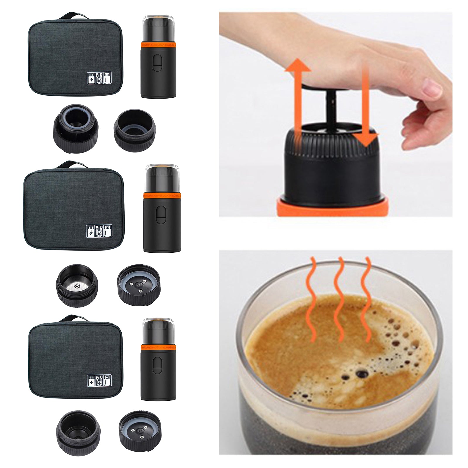 Travel Coffee Tea Maker Portable Espresso Machine Hand Coffee Maker Style 1
