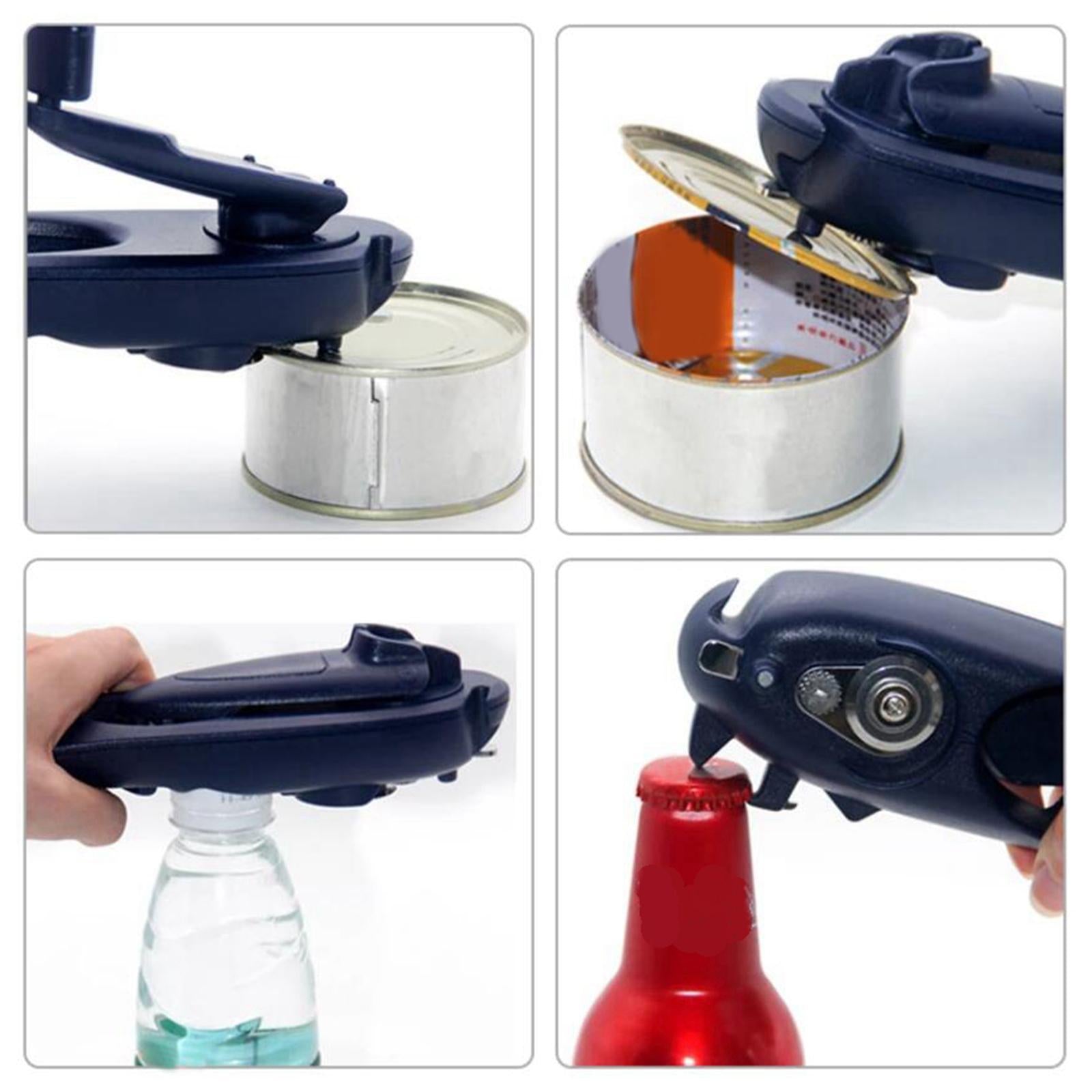 Can Opener Handheld Multifunction Manual Stainless Steel Blade Smooth Edge