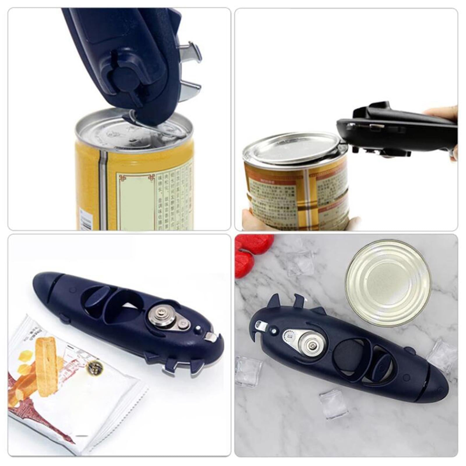 Can Opener Handheld Multifunction Manual Stainless Steel Blade Smooth Edge