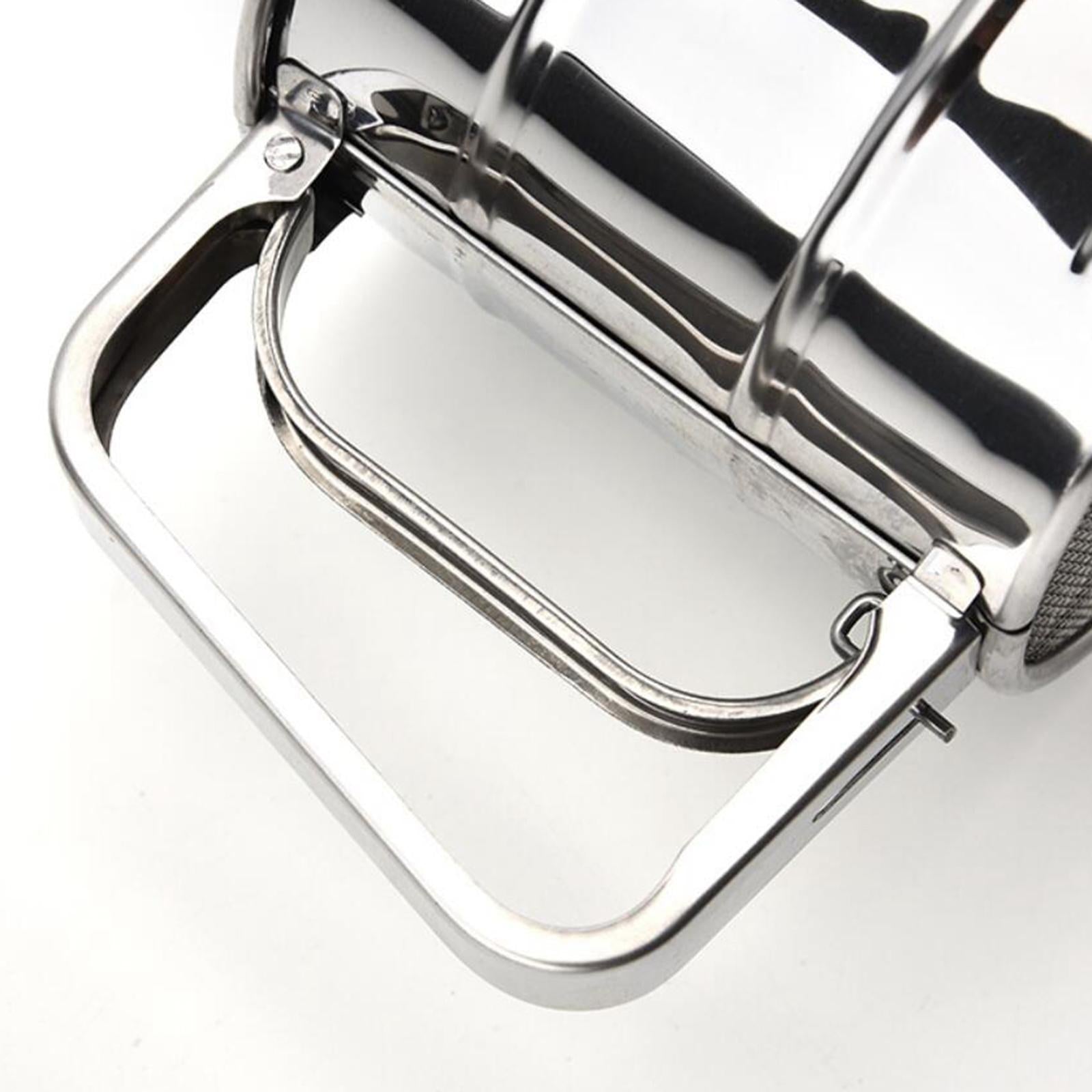 Flour Sifter Hand Crank Shaker with Handle Mesh Sieves Single Layer