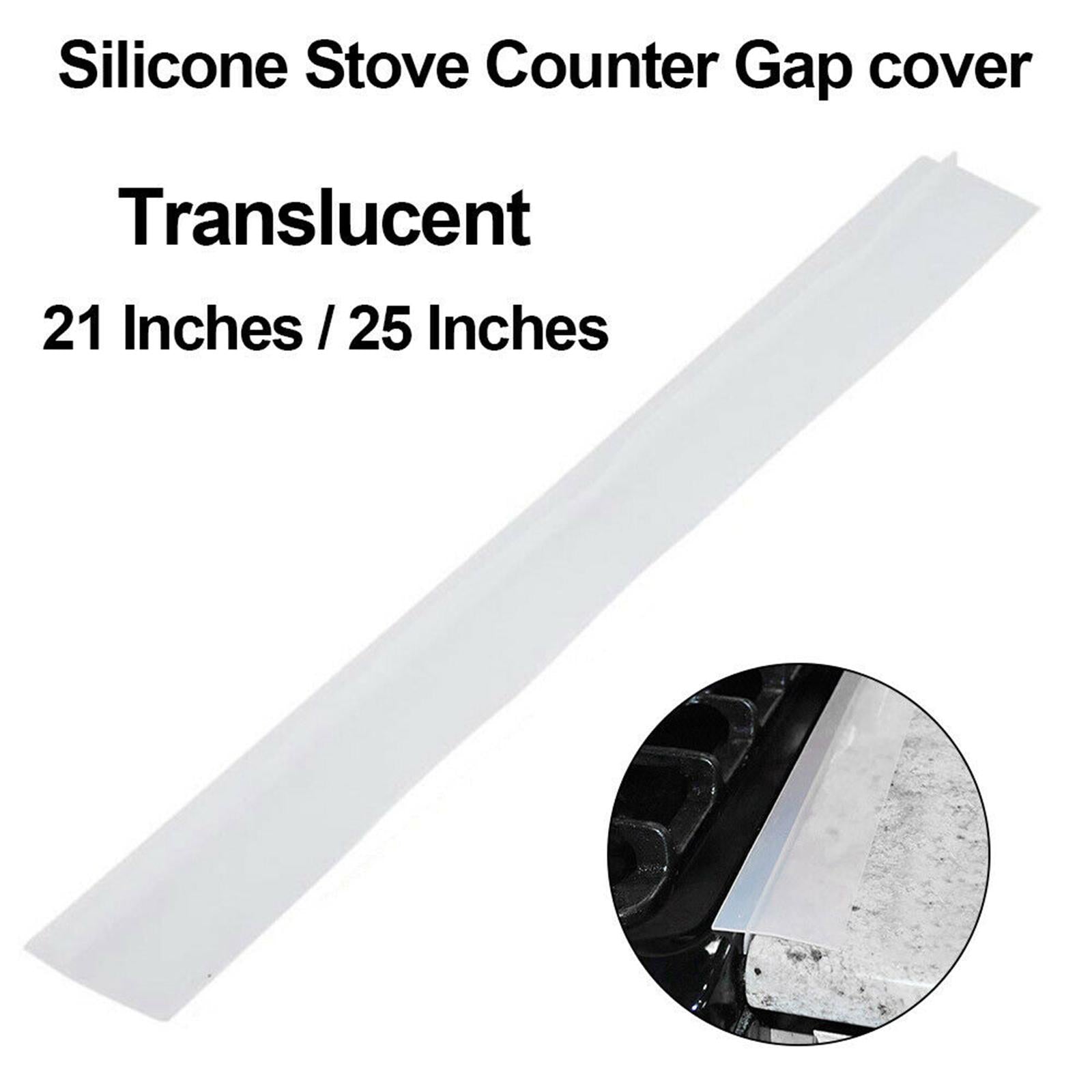 Kitchen Silicone Stove Counter Gap Cover Kitchen Spill Guard Clear 25Inch