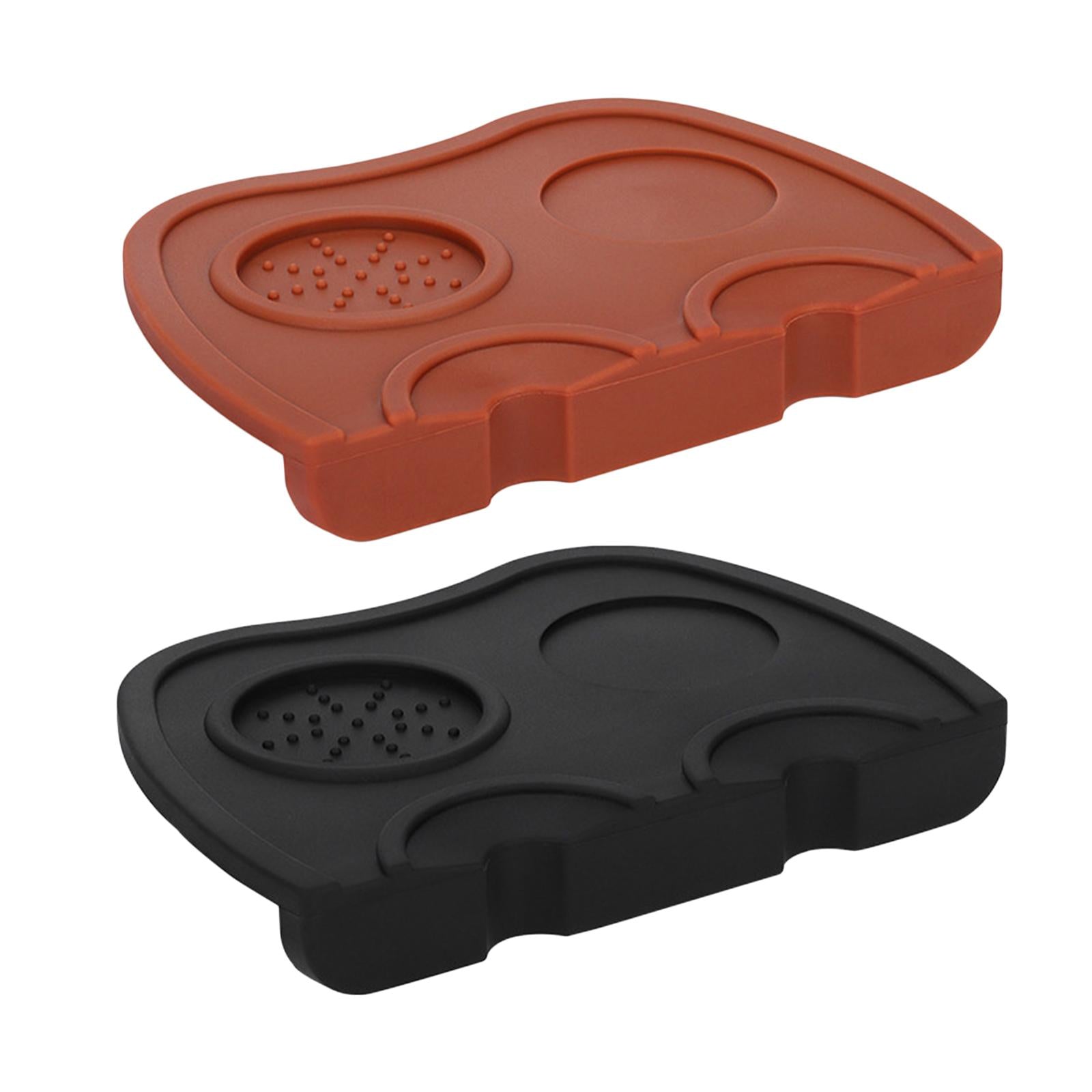 Espresso Mat Coffee Tamper Anti-slip Tamping Holder Pad Silicone Mat Black