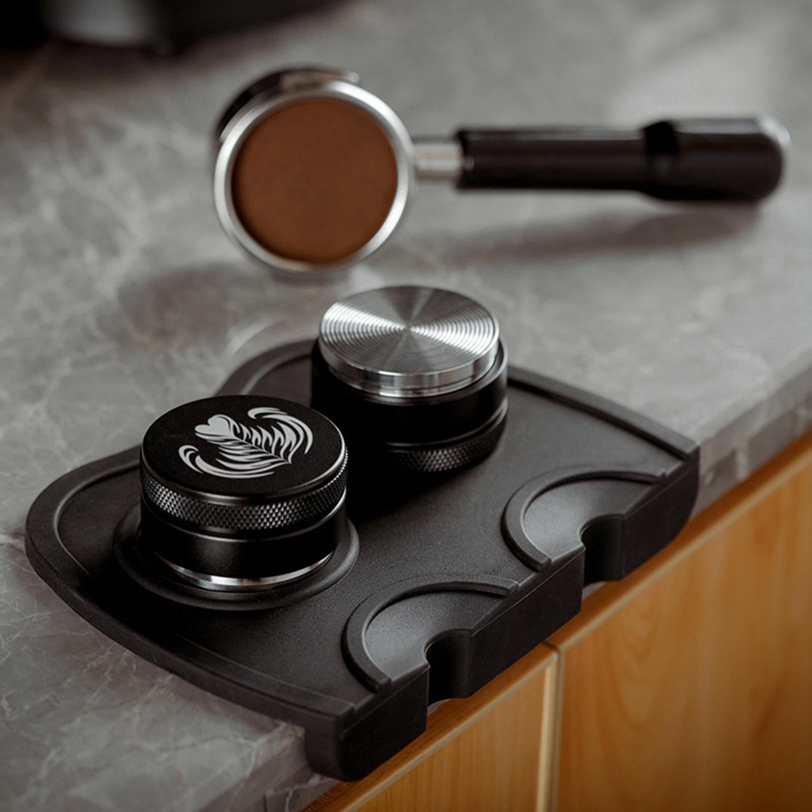 Espresso Mat Coffee Tamper Anti-slip Tamping Holder Pad Silicone Mat Brown