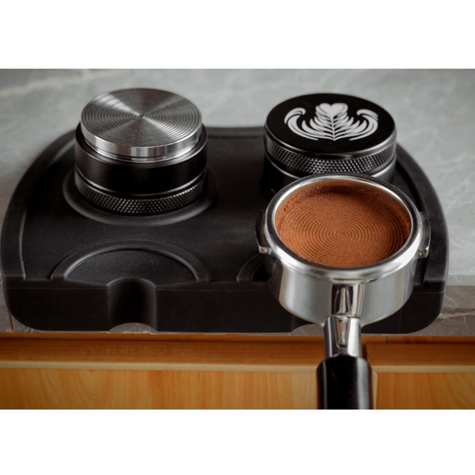 Espresso Mat Coffee Tamper Anti-slip Tamping Holder Pad Silicone Mat Brown