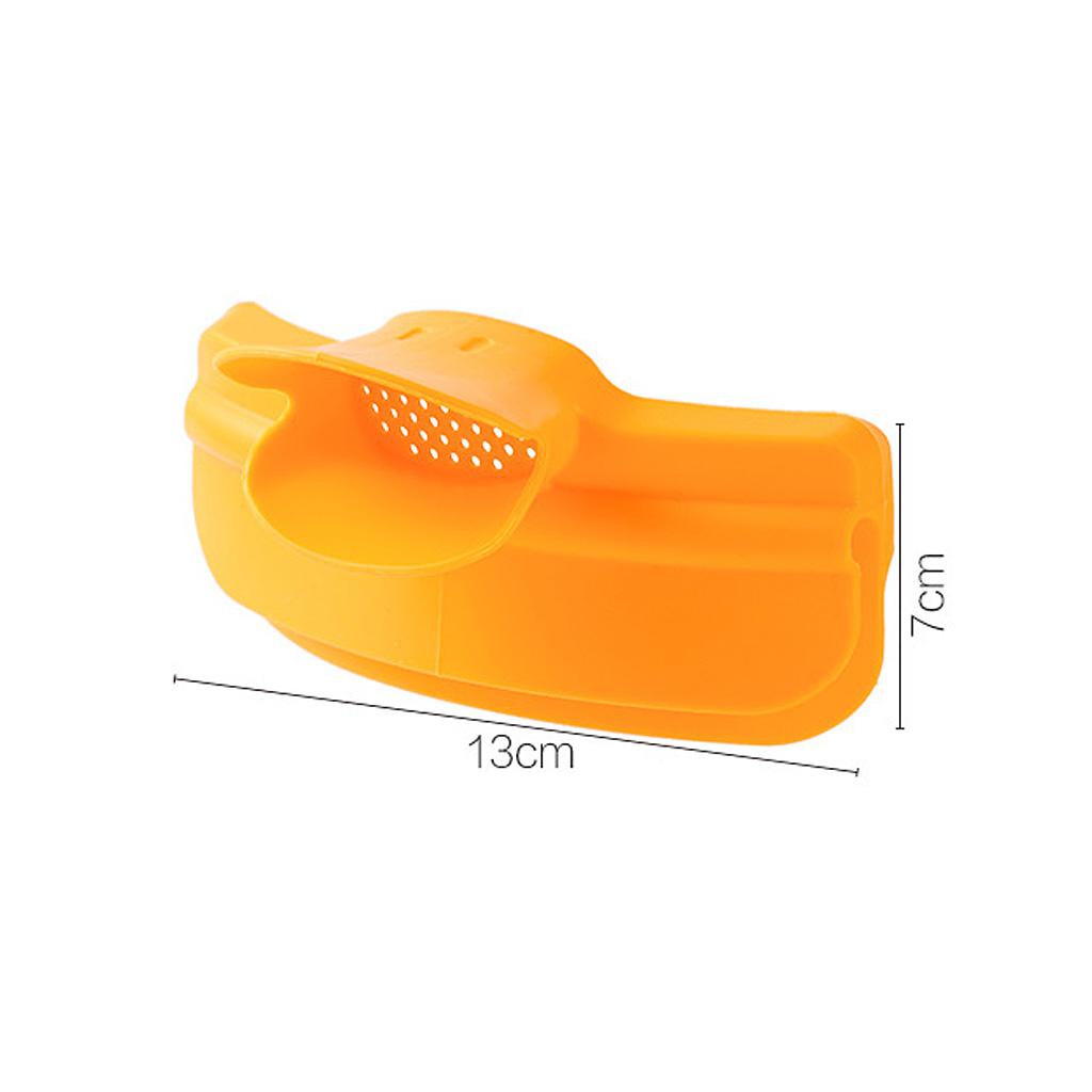 Pour Soup Funnel Clip-on Round Pot Soup Spout Water Deflector Kicthen Yellow