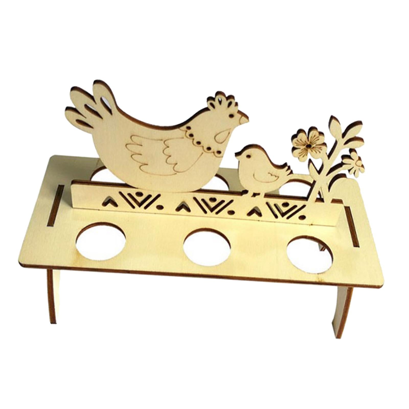 Easter Egg Storage Rack Holder Rabbit/Hen/Happy Easter Decorations for Home Style2