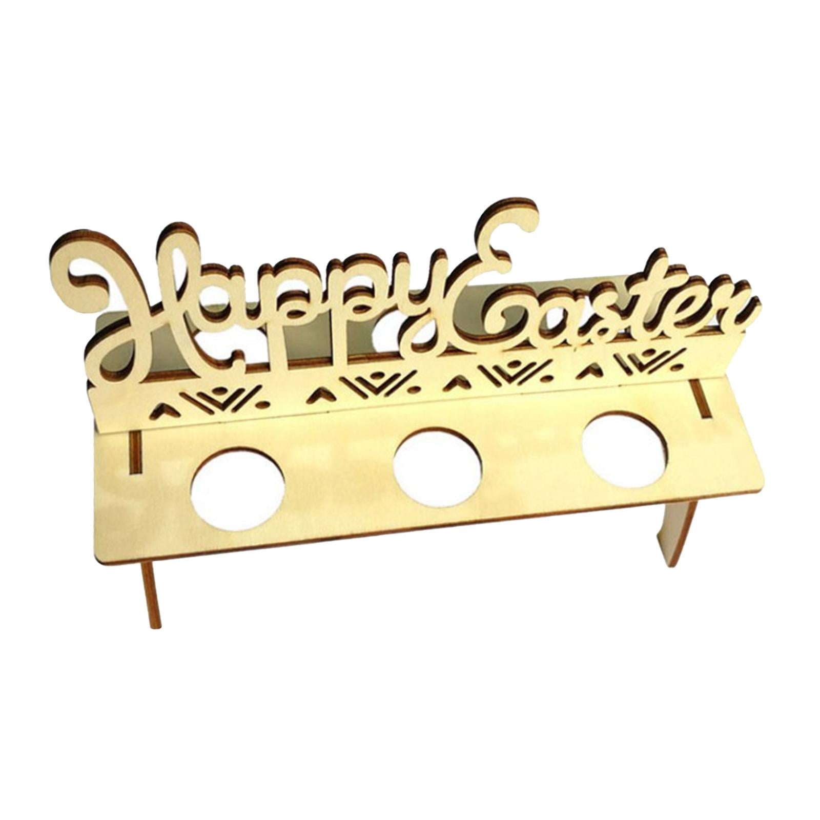 Easter Egg Storage Rack Holder Rabbit/Hen/Happy Easter Decorations for Home Style3