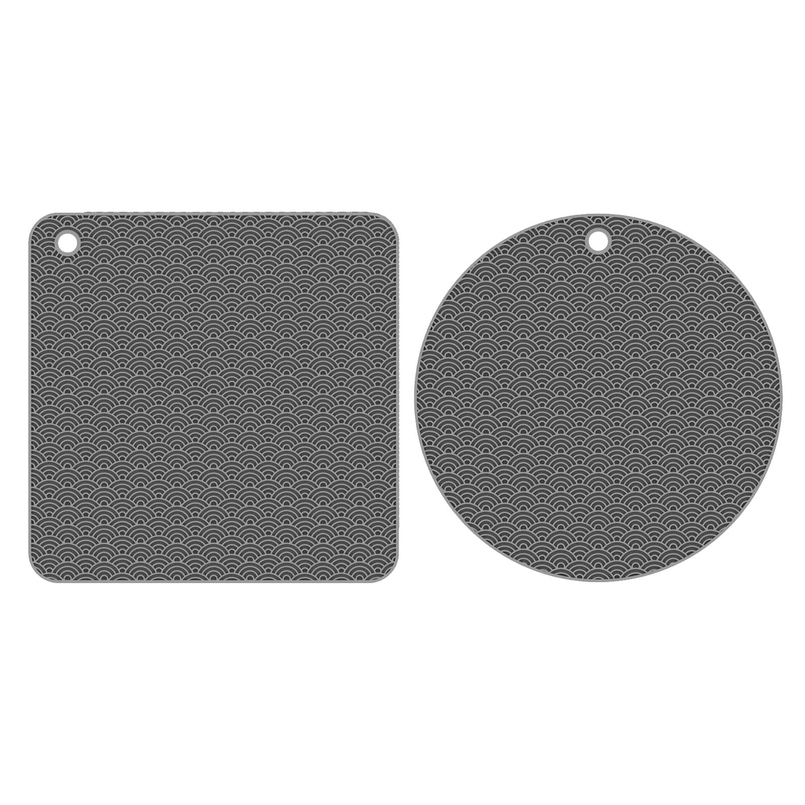 Silicone Trivet Mat Hot Pot Holder Drying Mat Potholders Kitchen Tool Square