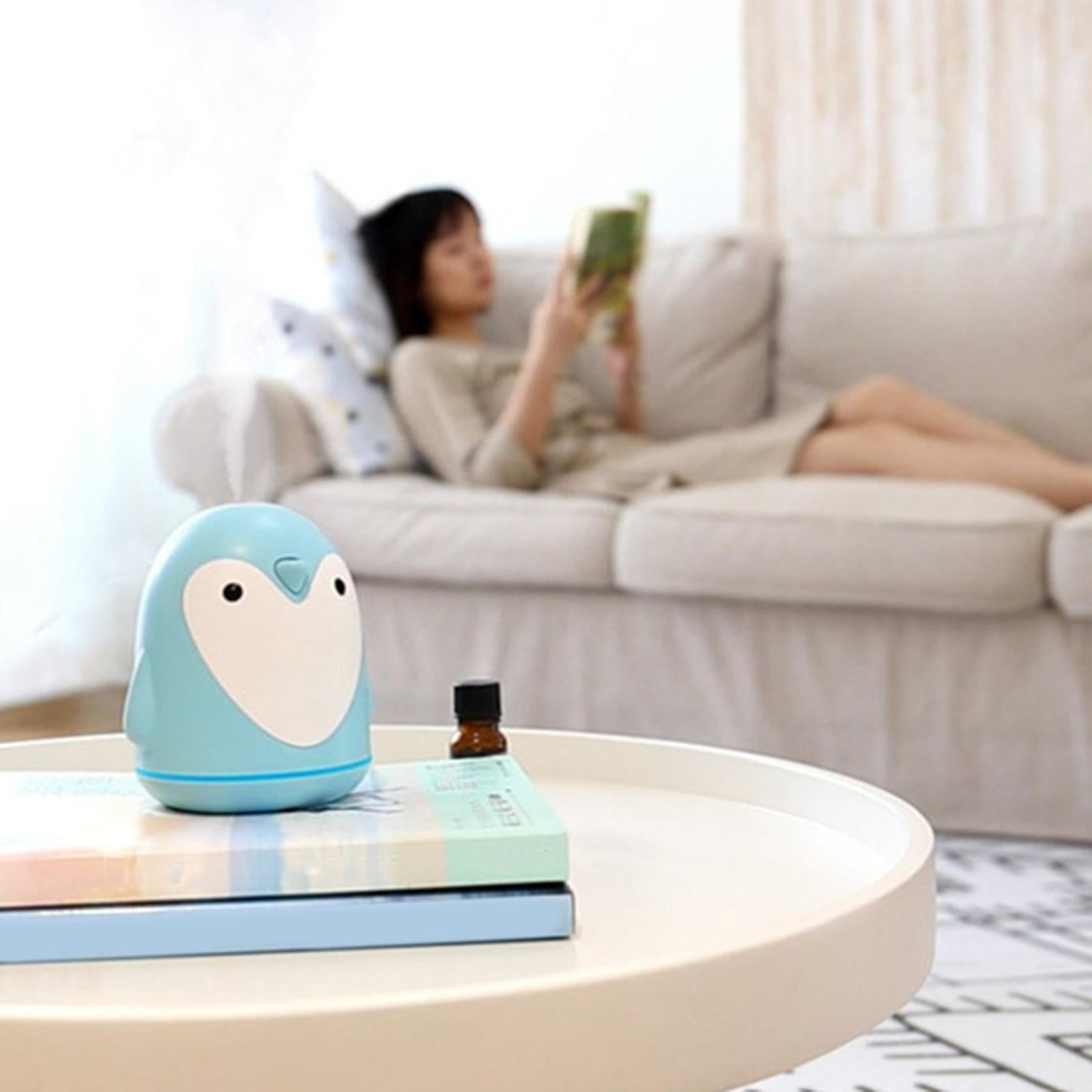 Mini USB Humidifier 250ml Mist Humidifier w/ LED Night Light Quiet Operation Blue