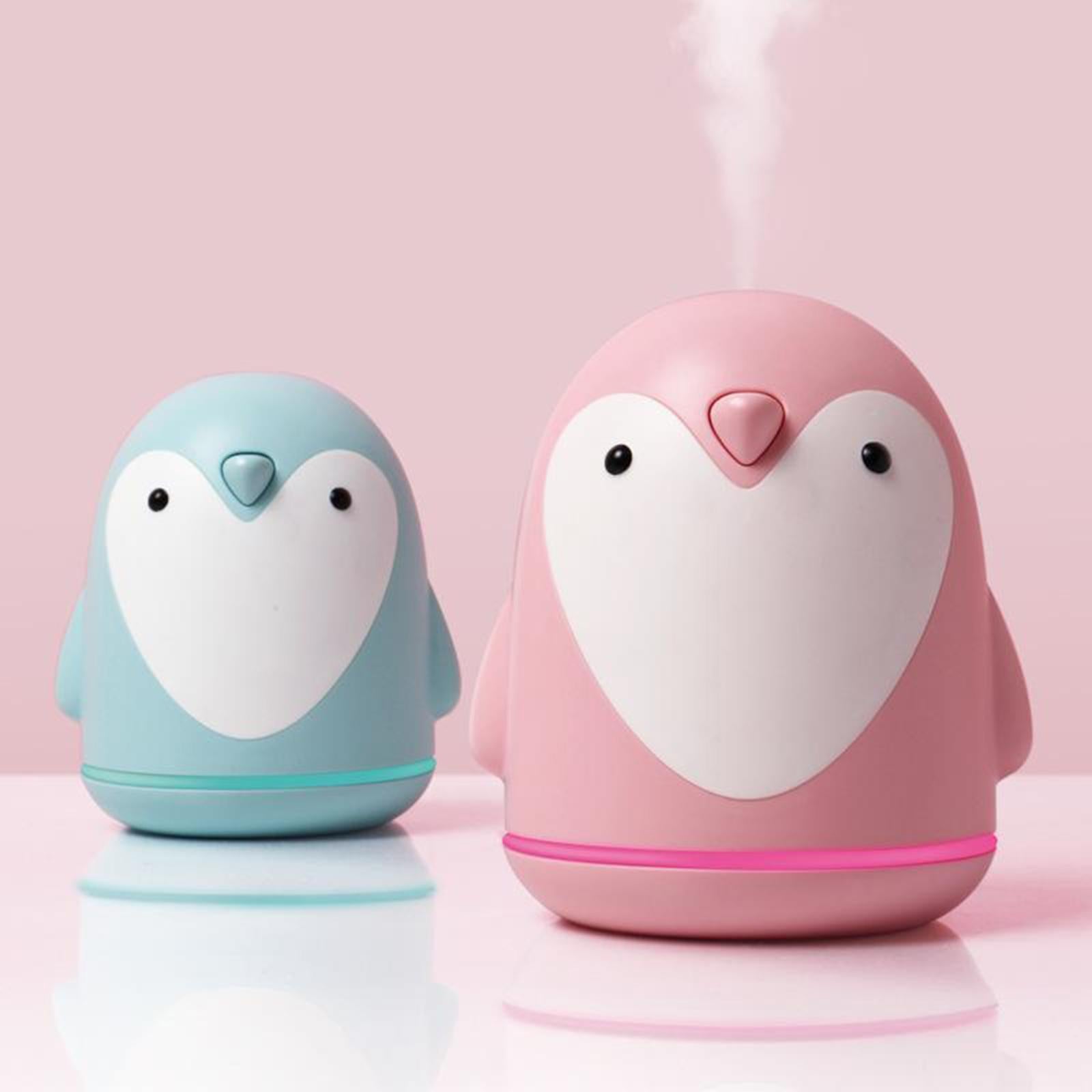 Mini USB Humidifier 250ml Mist Humidifier w/ LED Night Light Quiet Operation Blue