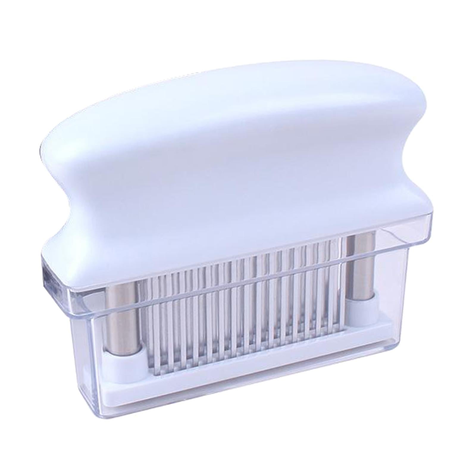 Meat Tenderizer Tool 48 Needle Sharp Knife for Beaf Chicken Heavy Duty white