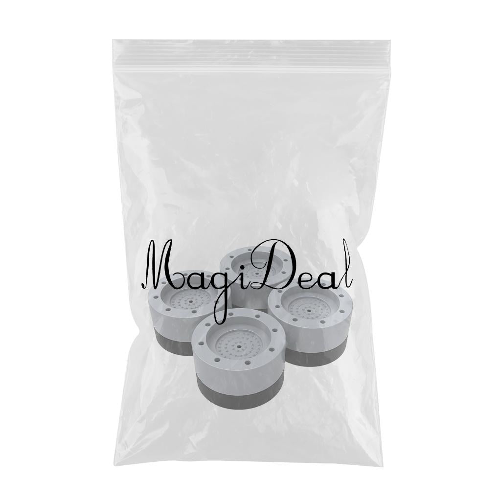 4x Anti Vibration Washer Feet Pad Washing Machine Anti-Skid Roller Kit 3.5cm