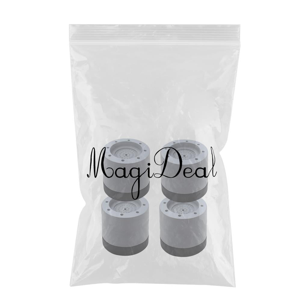 4x Anti Vibration Washer Feet Pad Washing Machine Anti-Skid Roller Kit 6cm