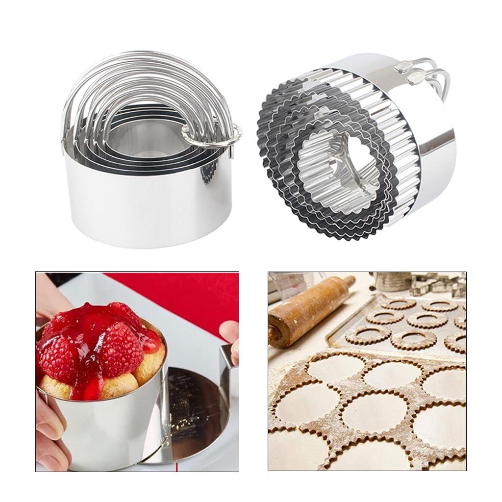 Circle Baking Cake Mold Kitchen DIY Pastry Fondant Cake Cutter Ring Style A
