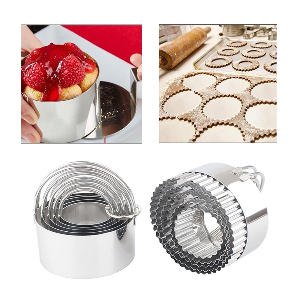 Circle Baking Cake Mold Kitchen DIY Pastry Fondant Cake Cutter Ring Style A