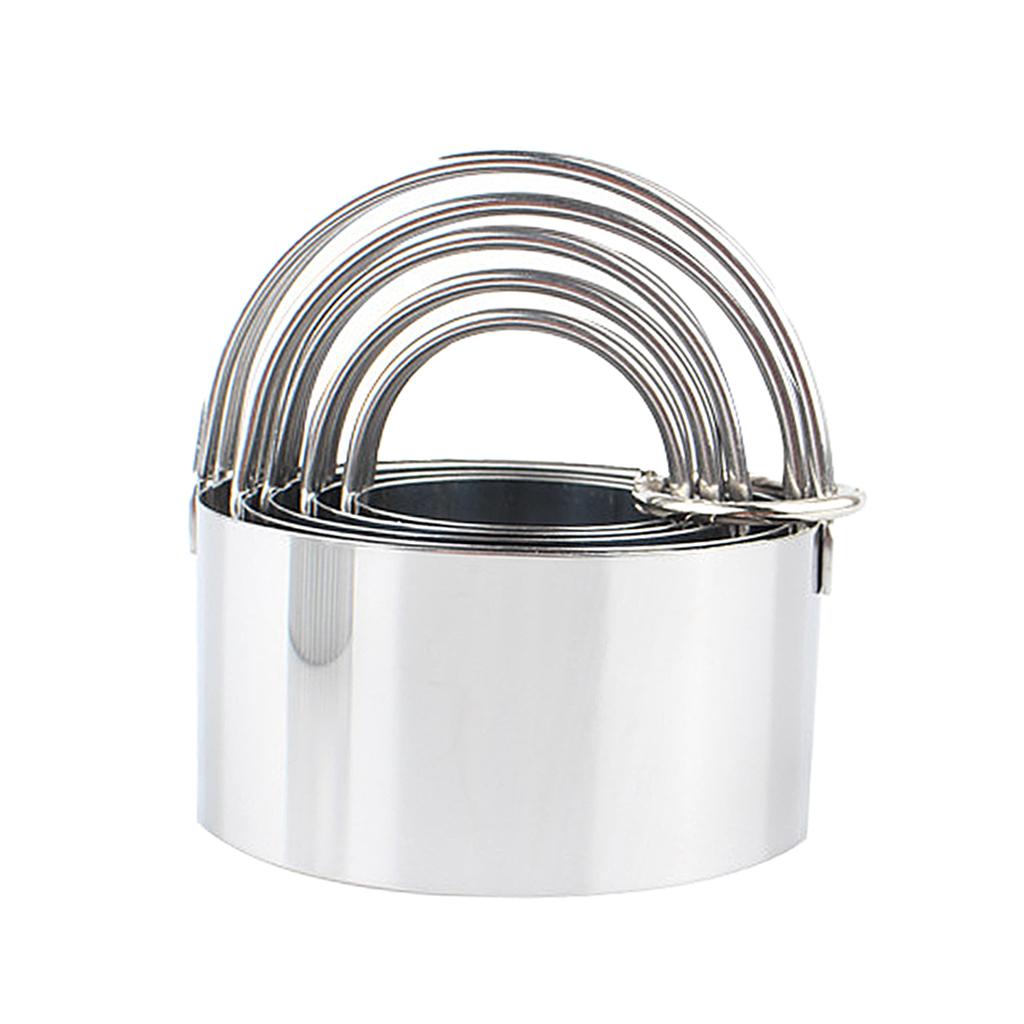 Circle Baking Cake Mold Kitchen DIY Pastry Fondant Cake Cutter Ring Style B
