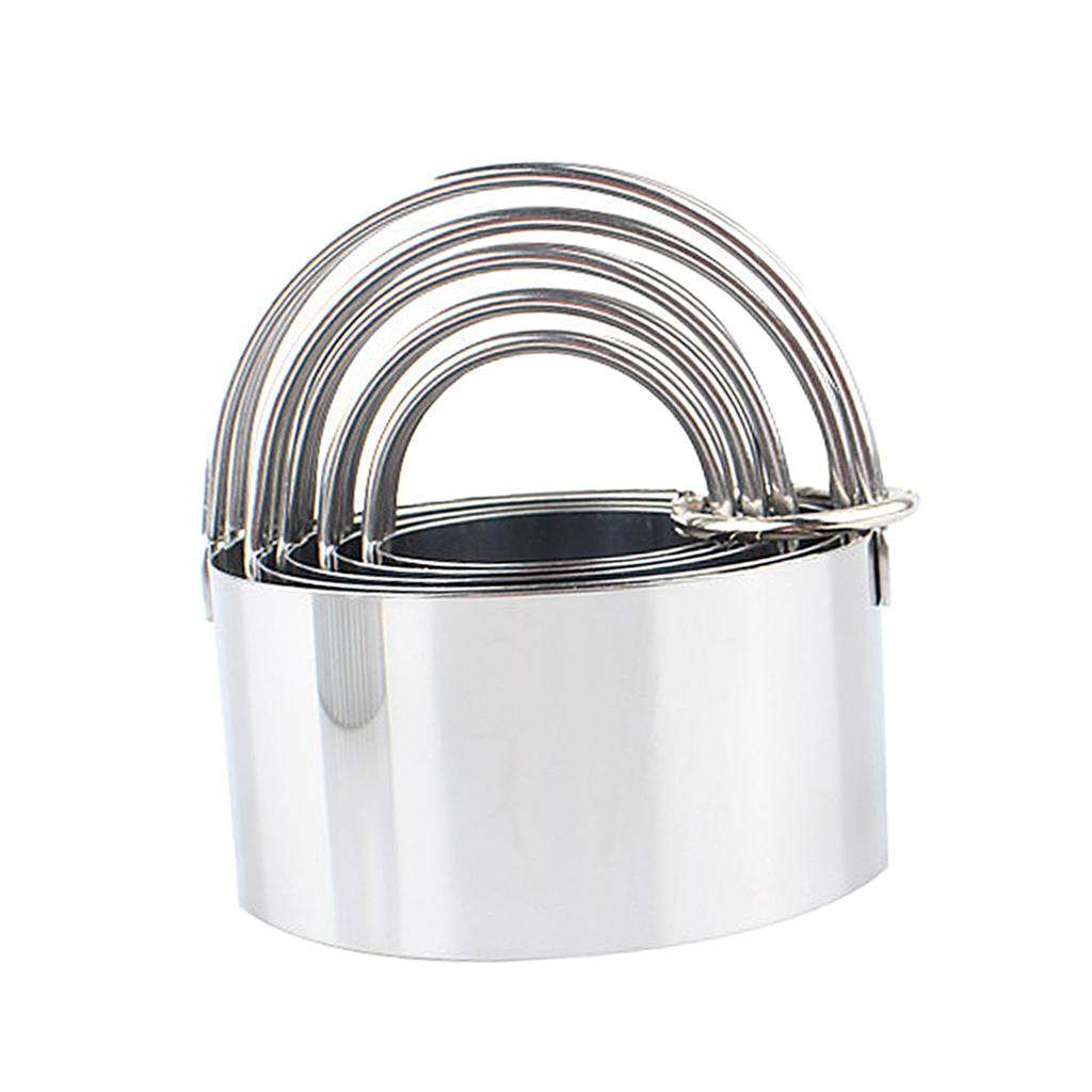 Circle Baking Cake Mold Kitchen DIY Pastry Fondant Cake Cutter Ring Style B