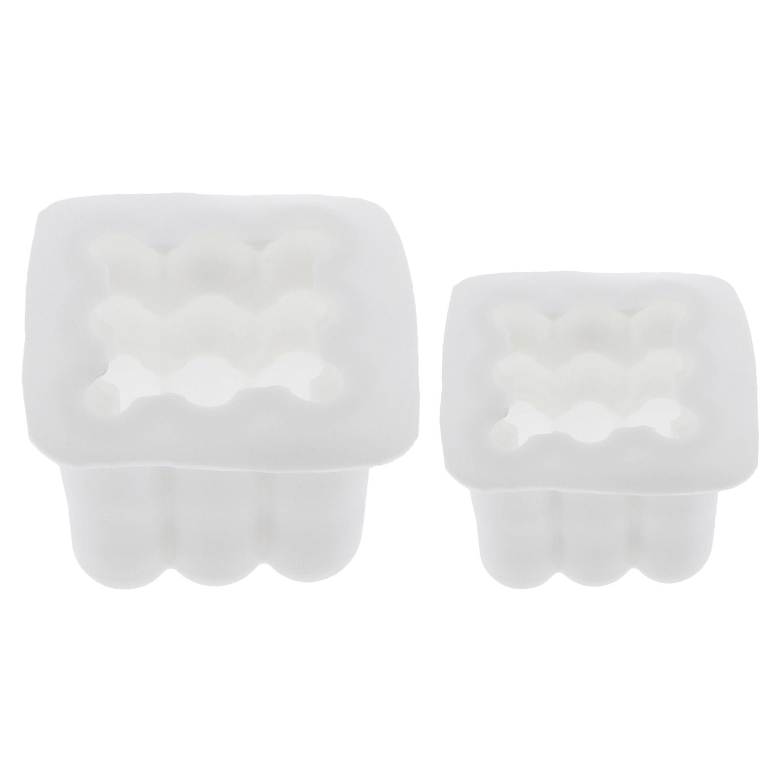 3D Cube Candle Mold Silicone Soap Mold DIY Epoxy Craft Making Mold 6x8cm