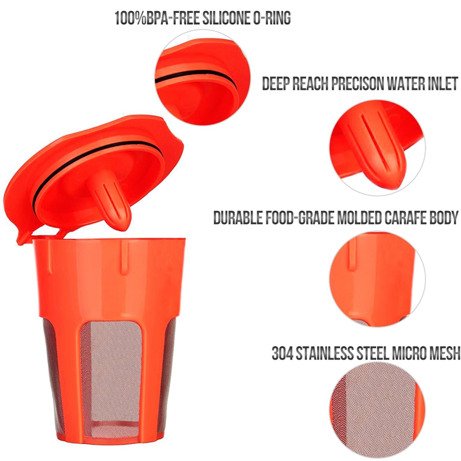 2xReusable K-Cups Refillable Coffee Filter Pod for Keurig 2.0 Coffee Brewers