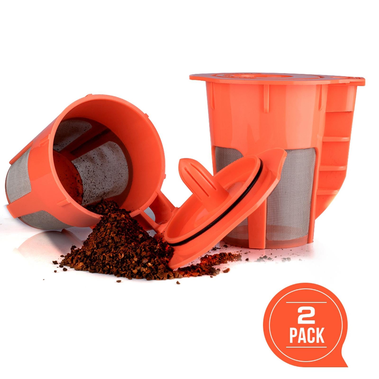 2xReusable K-Cups Refillable Coffee Filter Pod for Keurig 2.0 Coffee Brewers