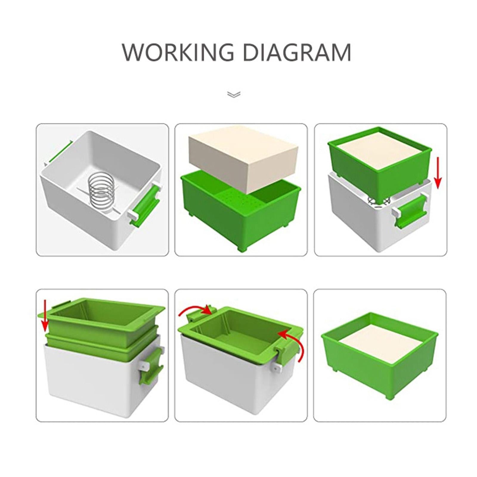 Premium Tofu Press Drainer Mold Remove Water From Tofu Maker Automatically