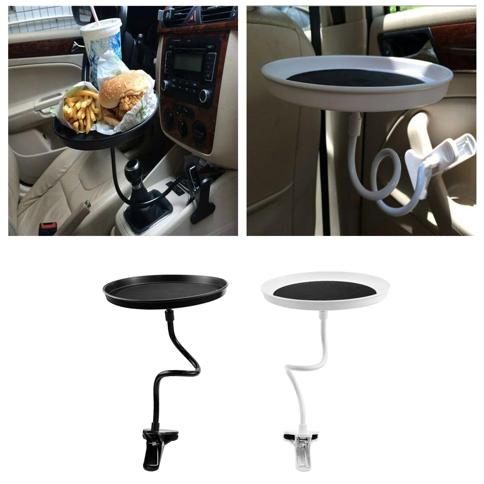 360 Swivel Car Travel Tray Food Drink Cup Coffee Table Stand Mount Holder