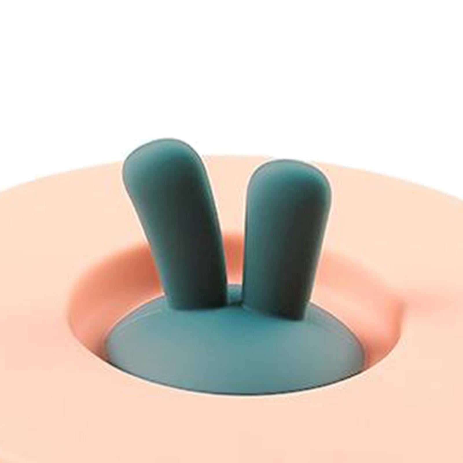 Lovely Silicone Cup Cover Coffee Mug Airtight Heat Resistant Drink Cup Lids Pink