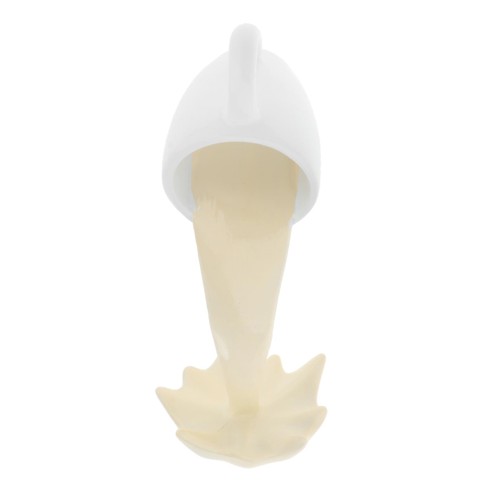 Floating coffee cup art sculpture home kitchen decoration statue Cream