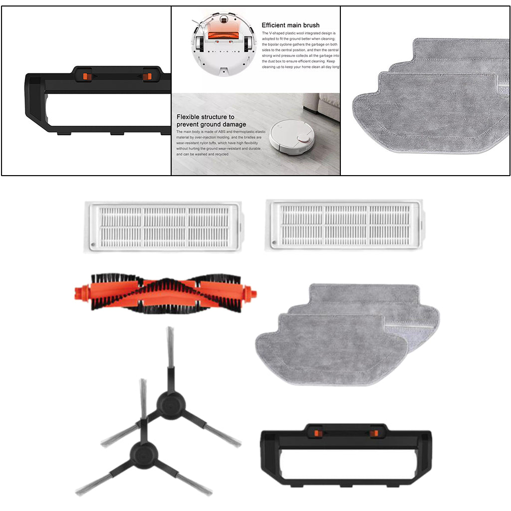 Vacuum Cleaner Replace Accessories Kit for Xiaomi STYJ02YM Set of 8pcs