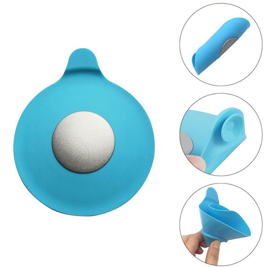TPR Bathtub Drain Stopper Water Stopper Sink Drain Stopper for Kitchen Floor blue