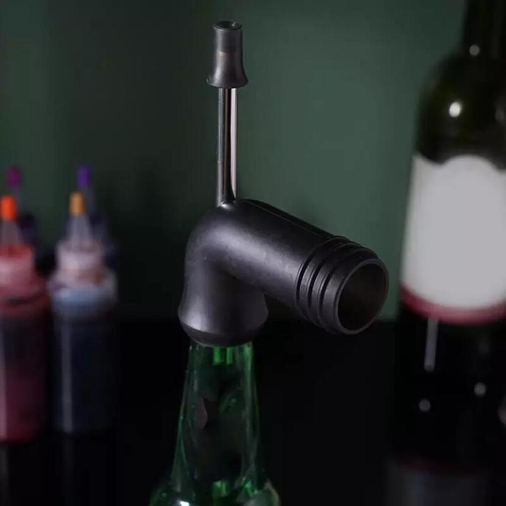 Beer Snorkel Dispenser Drink Bong Funnel Party Straw Tool Black