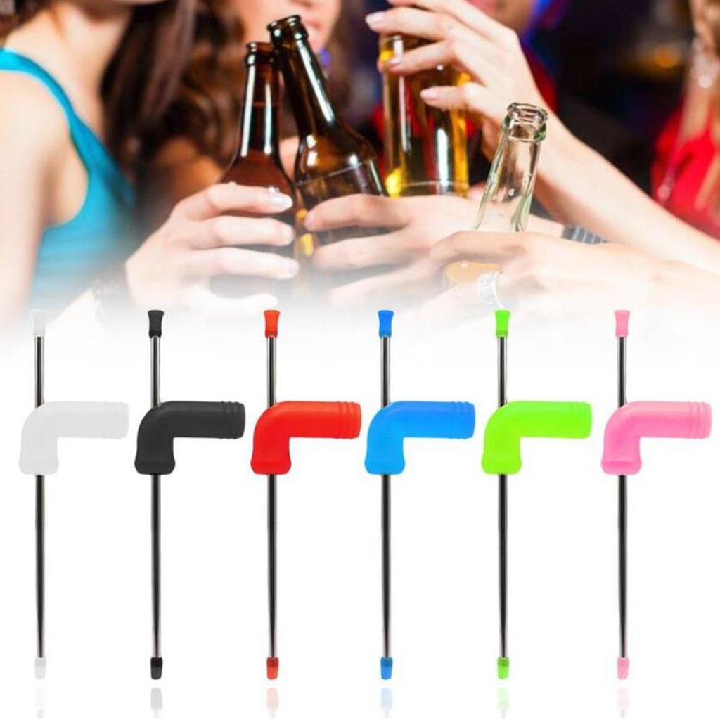 Beer Snorkel Dispenser Drink Bong Funnel Party Straw Tool Green