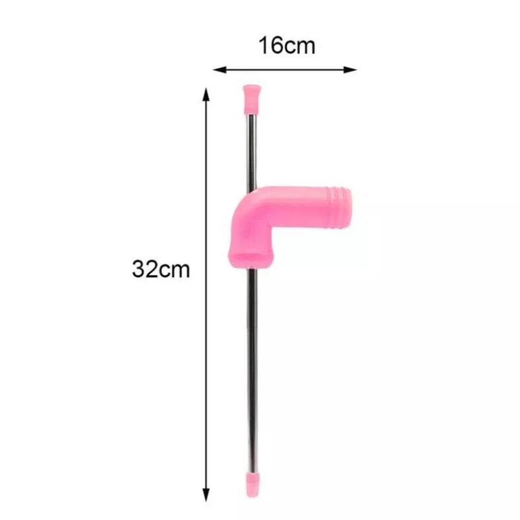Beer Snorkel Dispenser Drink Bong Funnel Party Straw Tool Light Pink