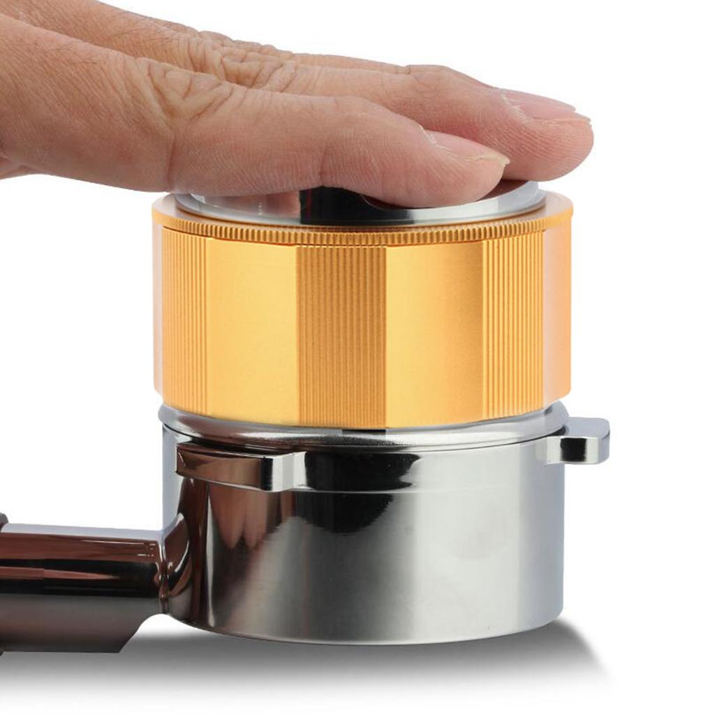 Coffee Distributor Tamper Press Powder Coffeeware Espresso Distribution Tool glod 58mm