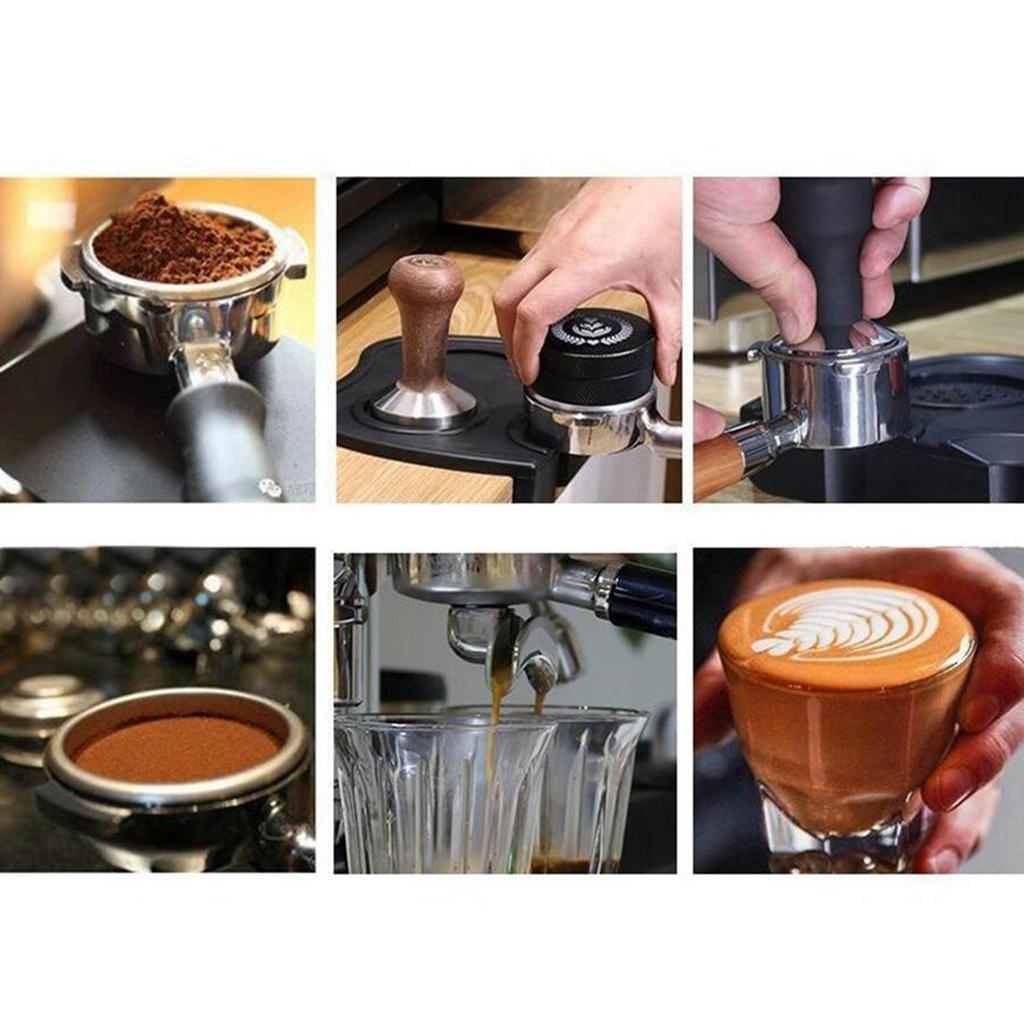 Coffee Distributor Tamper Press Powder Coffeeware Espresso Distribution Tool black 51mm