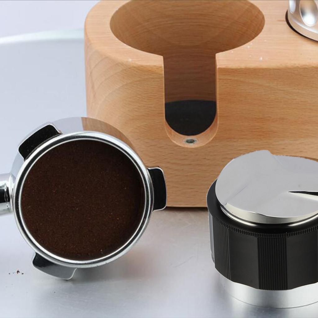 Coffee Distributor Tamper Press Powder Coffeeware Espresso Distribution Tool black 51mm