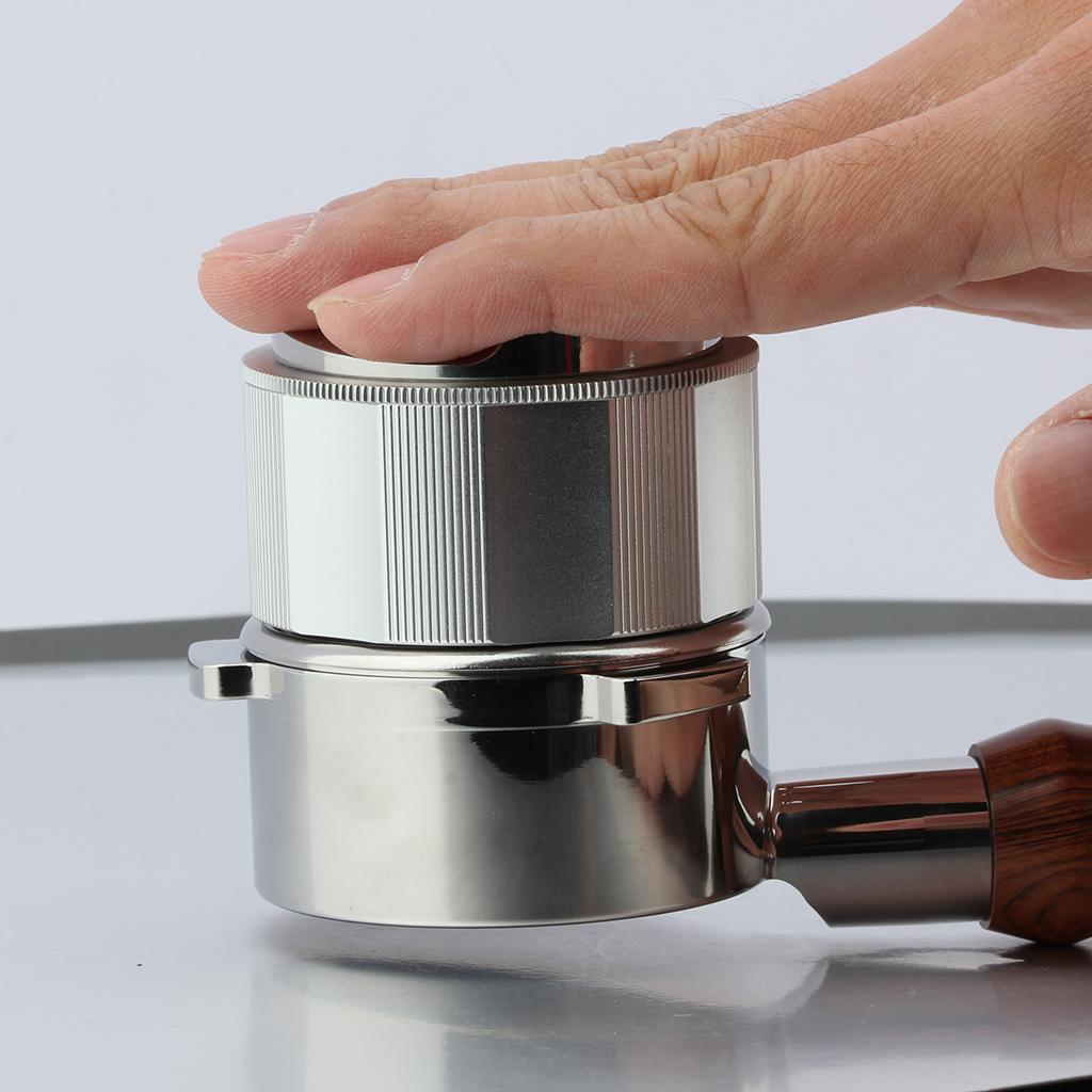 Coffee Distributor Tamper Press Powder Coffeeware Espresso Distribution Tool silver 58mm