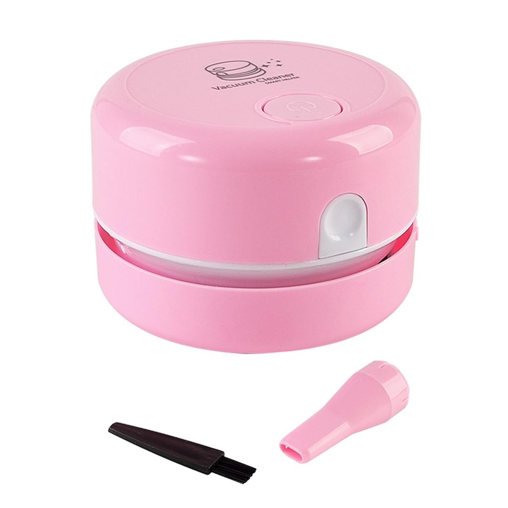 Mini Vacuum Cleaner, Portable Handheld Cordless Dust Sweeper for Office Pink