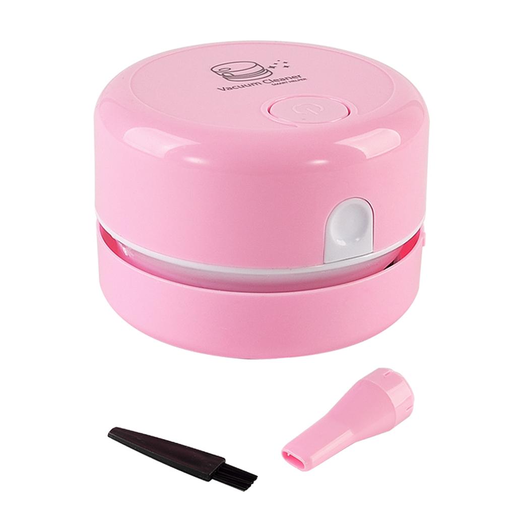 Mini Vacuum Cleaner, Portable Handheld Cordless Dust Sweeper for Office Pink
